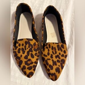 Cheetah print flats